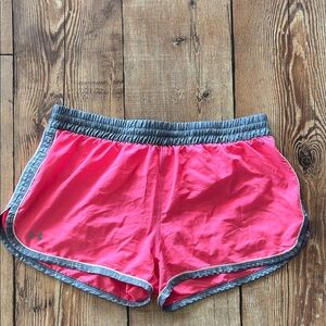 Under Armour Women's Athletic Shorts in Pink and Gray